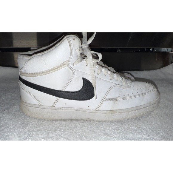 Nike Other - NIKE Court Vision Mid Mens Basketball Shoes DN3577-101 - White / Black - Size 8‎